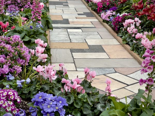 Garden Path Installation in Shawnee